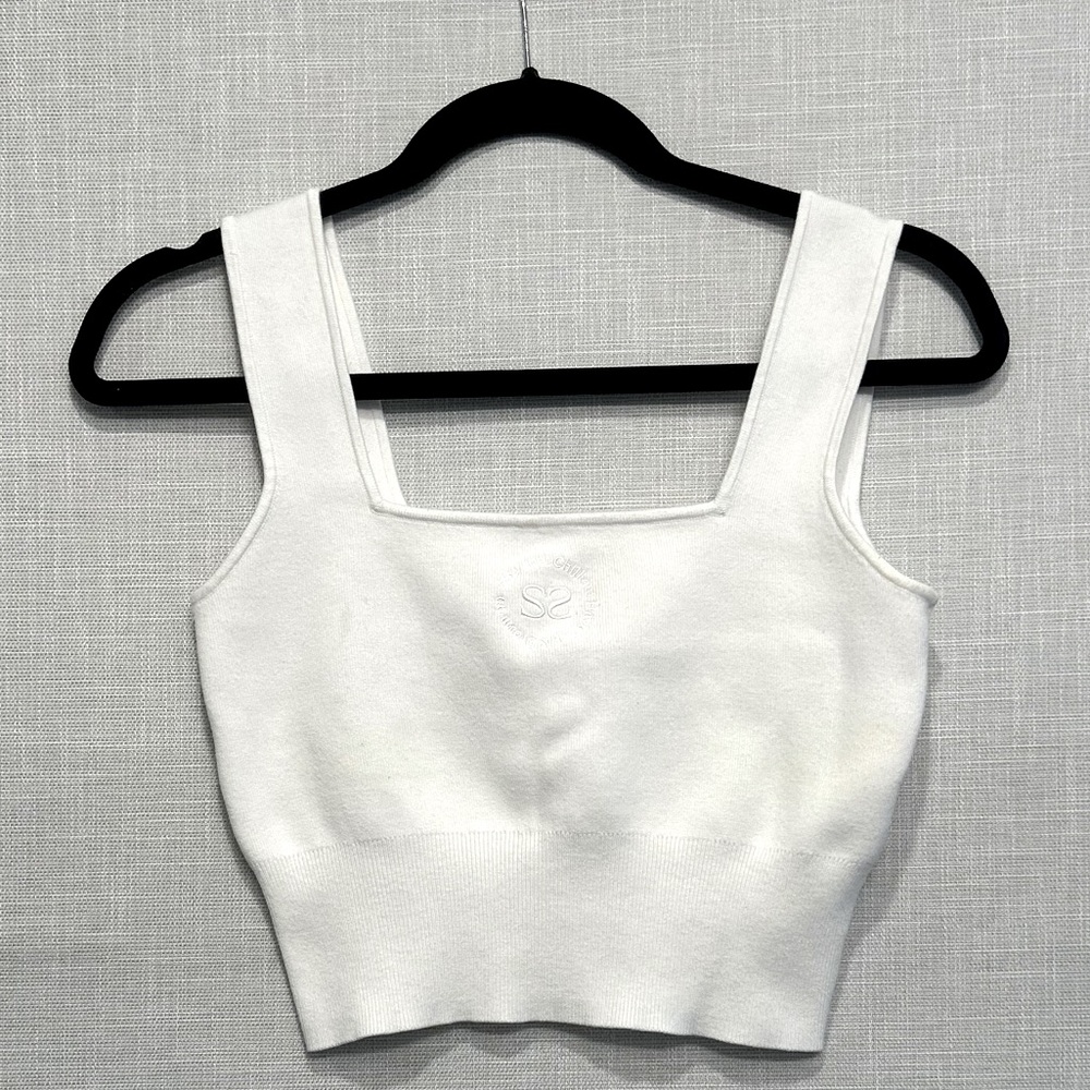 Sandro | logo knit crop top
